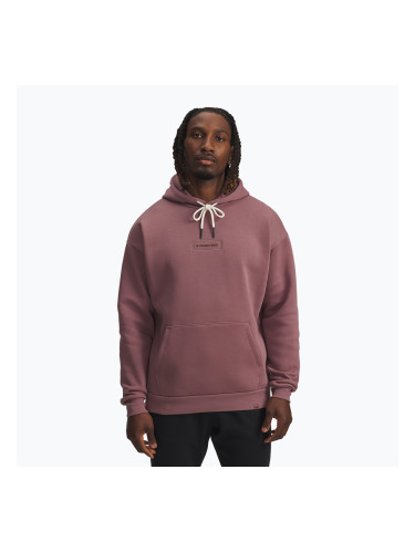 Мъжки суитшърт Under Armour Project Rock Icon Hoody maroon mist/black