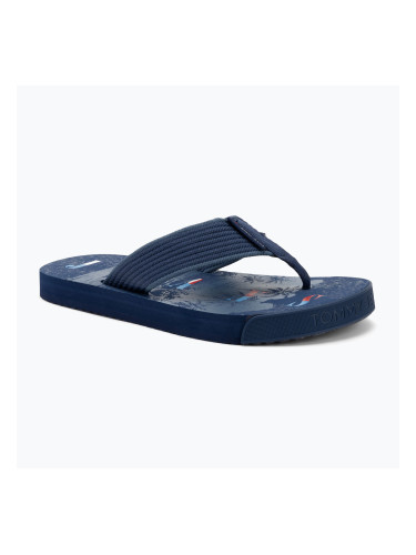 Мъжки джапанки Tommy Jeans Elevated Beach Sandal velvet blue