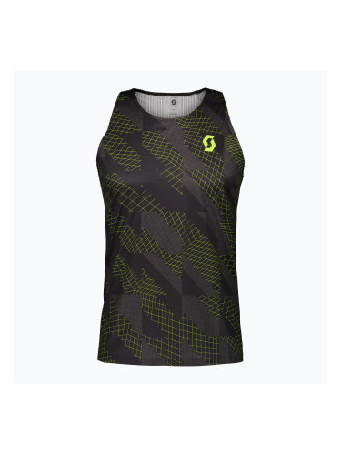 Мъжка тениска за бягане SCOTT RC Run Tank black/yellow