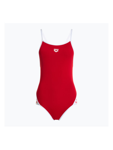 Дамски бански костюм от една част arena Icons Super Fly Back Solid red / white