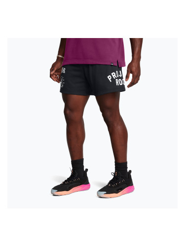 Мъжки къси панталони/шорти Under Armour Project Rock Terry Badge Of Honor Fleece black
