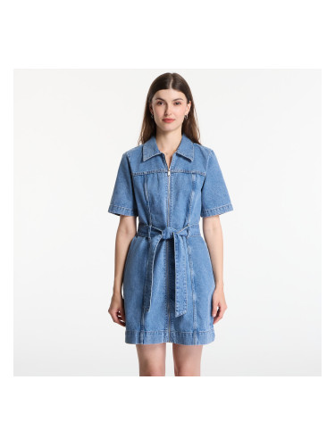 Облекло Calvin Klein Jeans Belted Shirt Dress Radio Blues XS