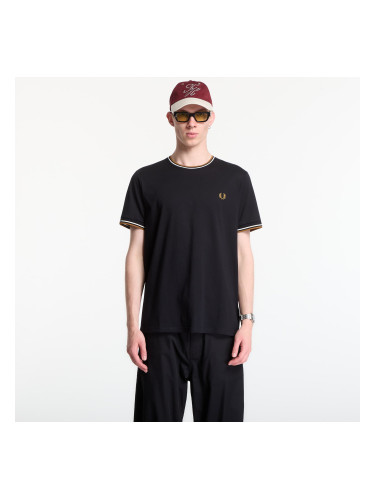 Тениска Fred Perry Twin Tipped T-Shirt Black M