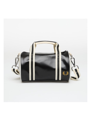 Чанта Fred Perry Classic Mini Barrel Bag Black/ Ecru Universal