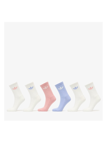 adidas Trefoil Crew Sock Cushion 6-Pack Chalk Blue L