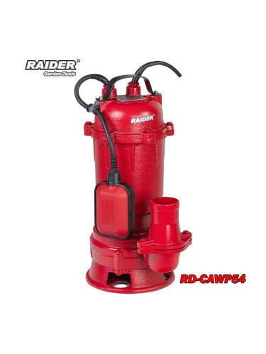 Помпа за мръсна вода RAIDER RD-CAWP54, 750W, 2", 9 м напор