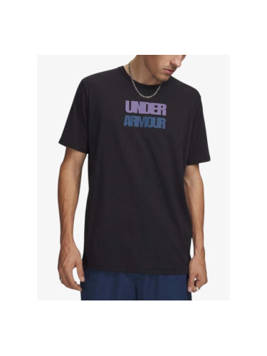 UNDER ARMOUR Block Logo Ss Tee Black