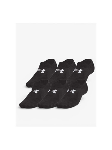 UNDER ARMOUR 6-Packs Essential Ultra Cotton Socks Black
