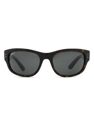 Ray-Ban Mega Balorama RB2289 902/48 63 - правоъгълна слънчеви очила, unisex, кафяви, поляризирани