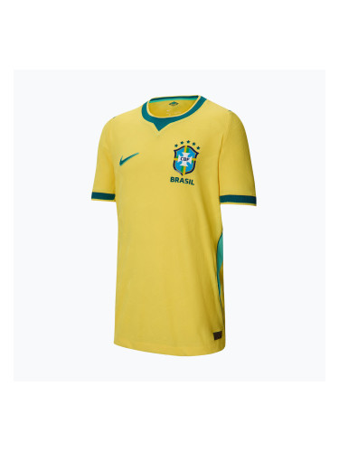 Детска футболна тениска Nike Brazil 2026/27 Match Home canary/light mint/geode teal