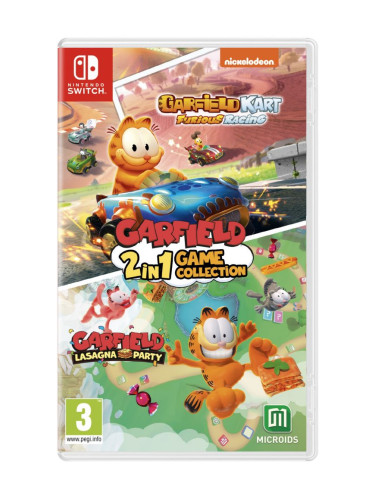 Игра Garfield Lasagna Party + Garfield Kart: Furious Racing за Nintendo Switch
