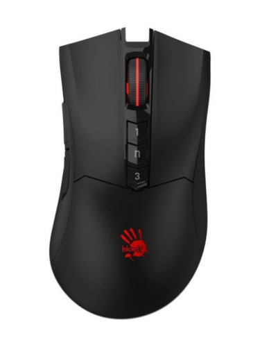  Гейминг мишка A4Tech - Bloody R90 Plus Stone Black, оптична, безжична, черна