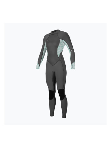 Дамски неопренов костюм за плуване Swim Foam O'Neill Bahia 3/2 Back Zip Full hy8 graphite/mirage tropical/m