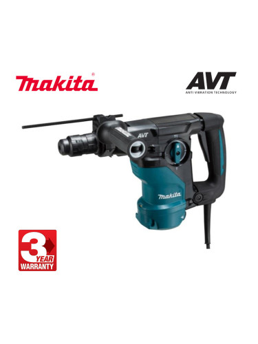 Перфоратор електрически Makita HR3012FCJ, 1050W, SDS-Plus, 3.9J