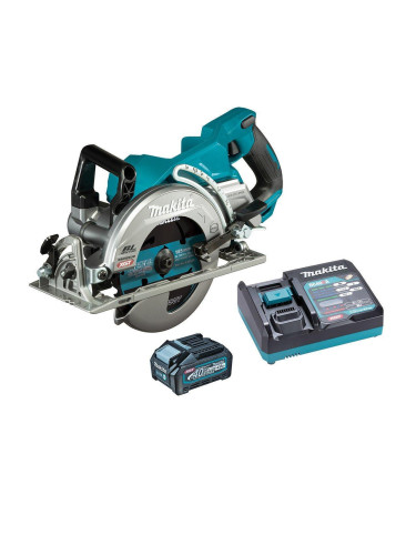 Циркуляр акумулаторен ръчен Makita RS001GM101, 40V, XGT, 4Ah, 185 мм