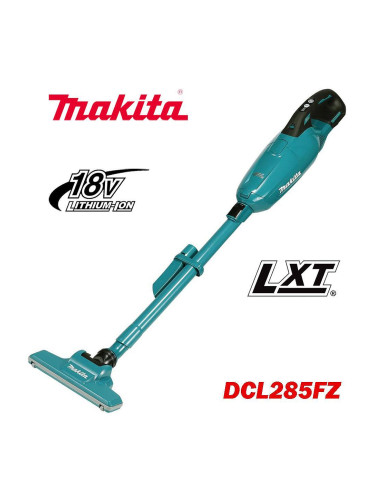 Прахосмукачка акумулаторна за сухо почистване Makita DCL285FZ, 18V, LXT, 18 kPa