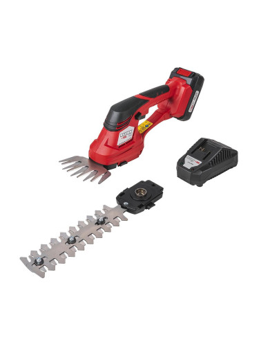 Ножица за трева и храсти, акумулаторна, RAIDER RDP-KGSHT20, 20V, 2Ah, 20 см нож, R20 System