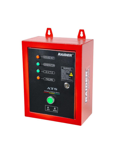 ATS табло за генератор до 10kW, 380V, RAIDER RD-ATS01, автоматичен превключвател - On/Off