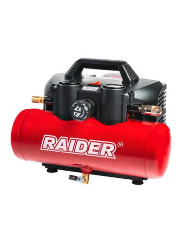 Компресор акумулаторен 4 л, RAIDER RDP-J4AC20 Solo, 20V, 32 л/мин, 8 bar, R20 System