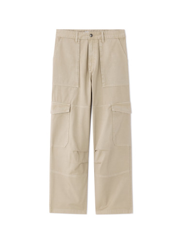 Бежови широки панталони Celio Mobago