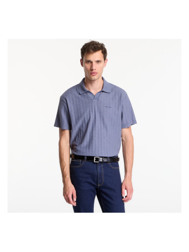 Тениска Calvin Klein Ss Easy Vertical Stripe Textured Polo Blue Nomad L