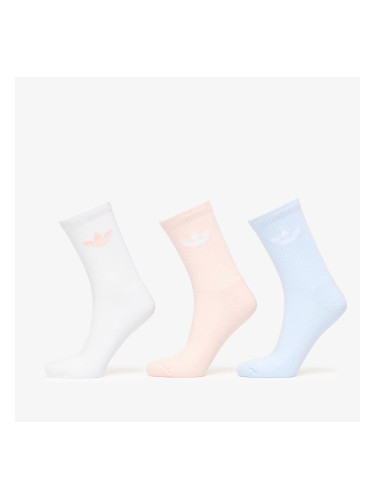 adidas Trefoil Crew Sock Cushion 3-Pack White L