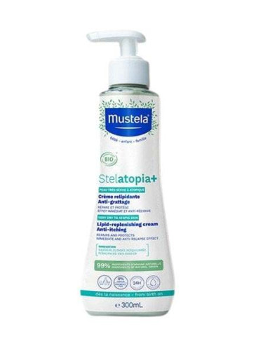 Mustela Stelatopia+ Липидовъзстановяващ крем за много суха до атопична кожа