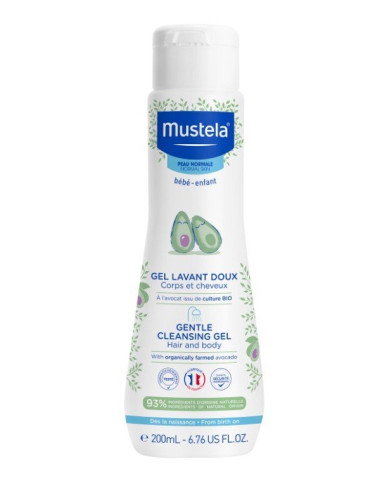 Mustela Нежен измиващ гел за коса и тяло