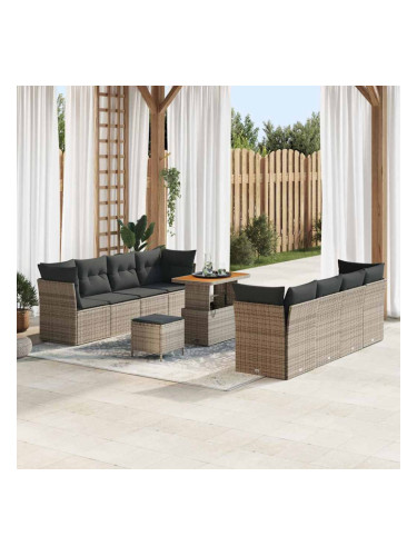 Sonata H Градински Софа Комплект 11 pcs Сив 90 x 55 x 71 cm