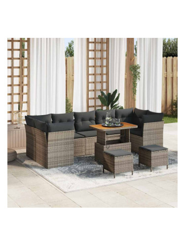 Sonata H Градински Софа Комплект 10 pcs Сив 90 x 55 x 71 cm