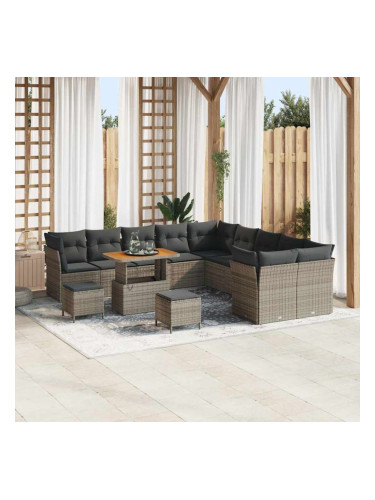 Sonata H Градински Софа Комплект 13 pcs Сив 90 x 55 x 71 cm