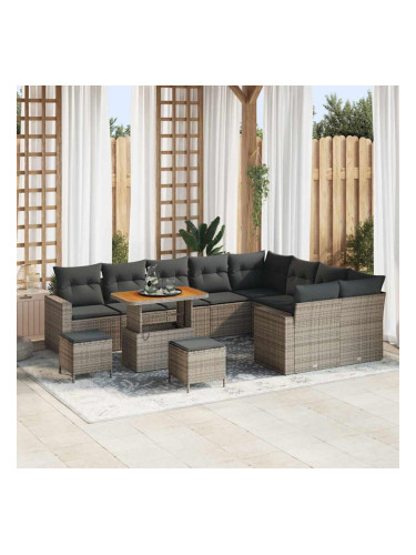 Sonata H Градински Софа Комплект 12 pcs Сив 90 x 55 x 71 cm