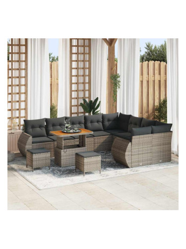 Sonata H Градински Софа Комплект 12 pcs Сив 90 x 55 x 71 cm