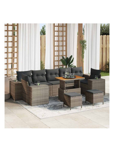 Sonata H Градински Софа Комплект 10 pcs Сив 90 x 55 x 71 cm