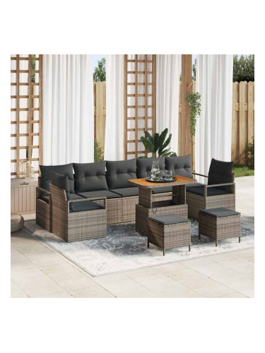 Sonata H Градински Софа Комплект 10 pcs Сив 90 x 55 x 71 cm