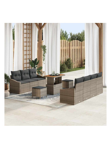 Sonata H Градински Софа Комплект 10 pcs Сив 90 x 55 x 71 cm