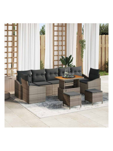 Sonata H Градински Софа Комплект 10 pcs Сив 90 x 55 x 71 cm