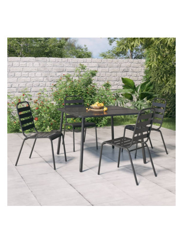 Sonata H Градинска маса антрацит 100x100x71 cм стомана