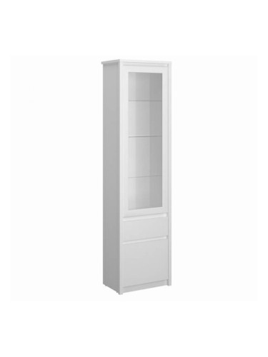 Витрина висока ERDEN WIT 1D1W1S - BM, бяло