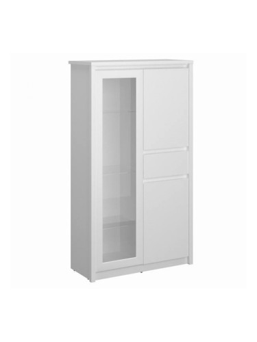 Витрина ниска ERDEN WIT 2D1W1S - BM, бяло