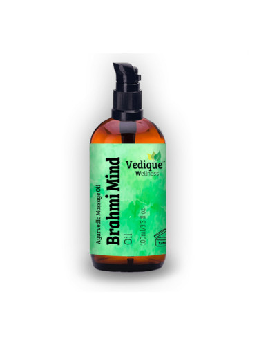 Масажно масло от Брахми (Brahmi) - при стрес, депресия и слаба памет, 100 ml