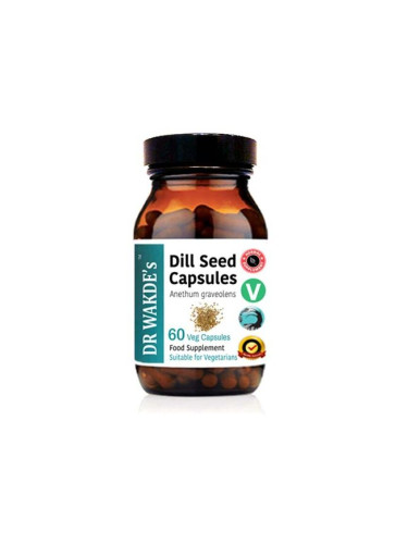 Dill Seed / Копър (семена) Аюрведа, 60 капсули DR WAKDE’s