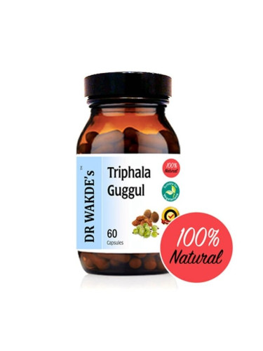Трифала Гугул (Triphala Guggul) - При висок холестерол, затлъстяване и хемороиди, 60 капсули