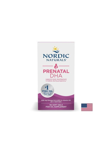Пренатална формула с омега-3 + витамин D3, 180 софтгел капсули, Nordic Naturals