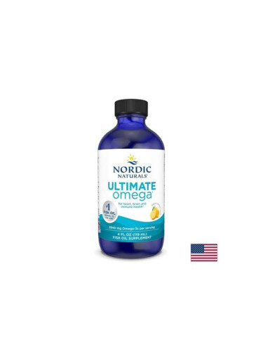 Ultimate Omega Ултимат омега-3 2840 mg EPA 1460 - DHA 1010 mg, течна форма, 119 ml, Nordic Naturals