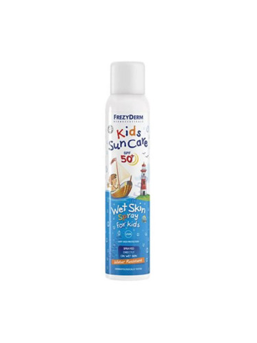 ФРЕЗИДЕРМ ДЕТСКИ СЛЪНЦЕЗАЩИТЕН КРЕМ СПРЕЙ WET SKIN SPF50+ 200 мл