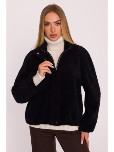 Made Of Emotion Woman's Short jacket made of coat fabric - black