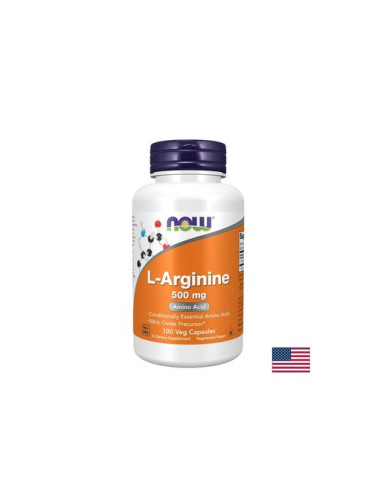 Л-Аргинин 500 mg, L-Arginine, 100 капсули
