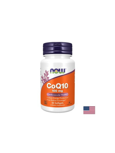 Коензим Q10 – Сърдечна енергия и клетъчна защита, 100 mg, 50 софтгел капсули
