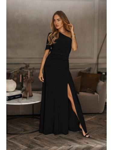 Made Of Emotion Woman's One-shoulder maxi dress - black